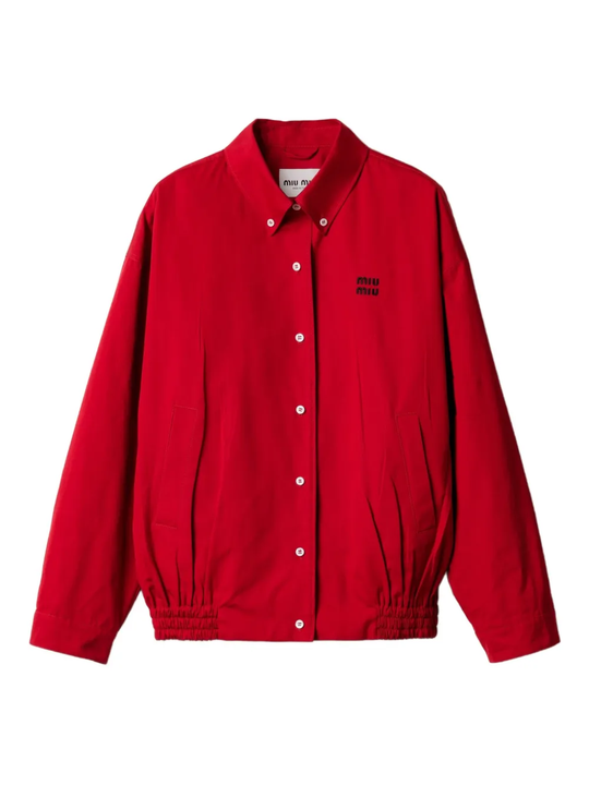 Red jacket, front view