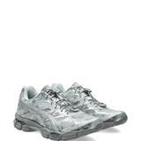 Grey sneakers, side view