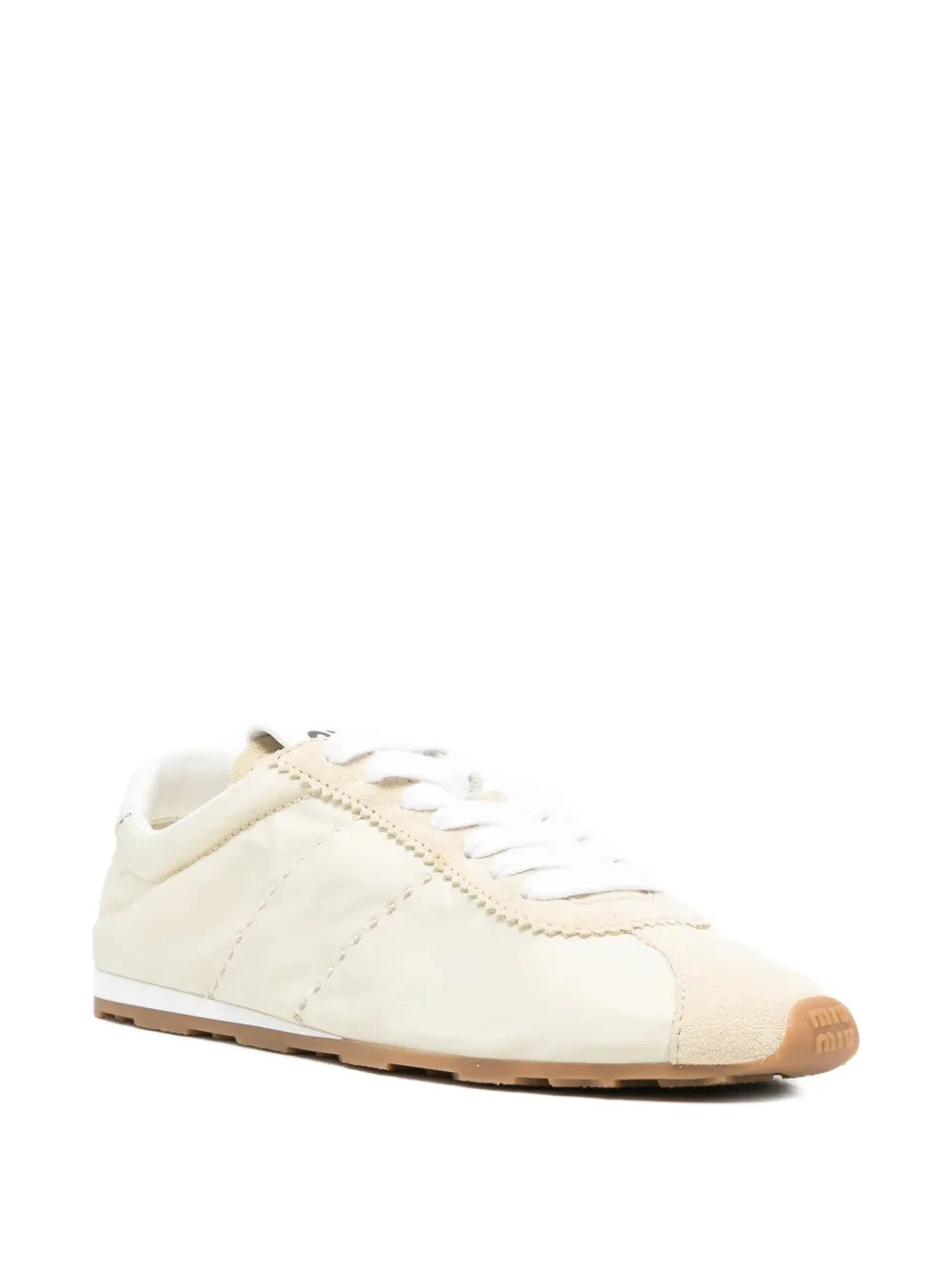 Tan shoes, front view