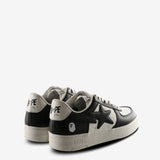 Black sneakers, back view