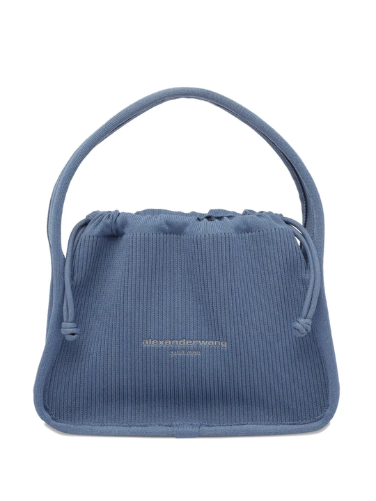 blue bag, front view