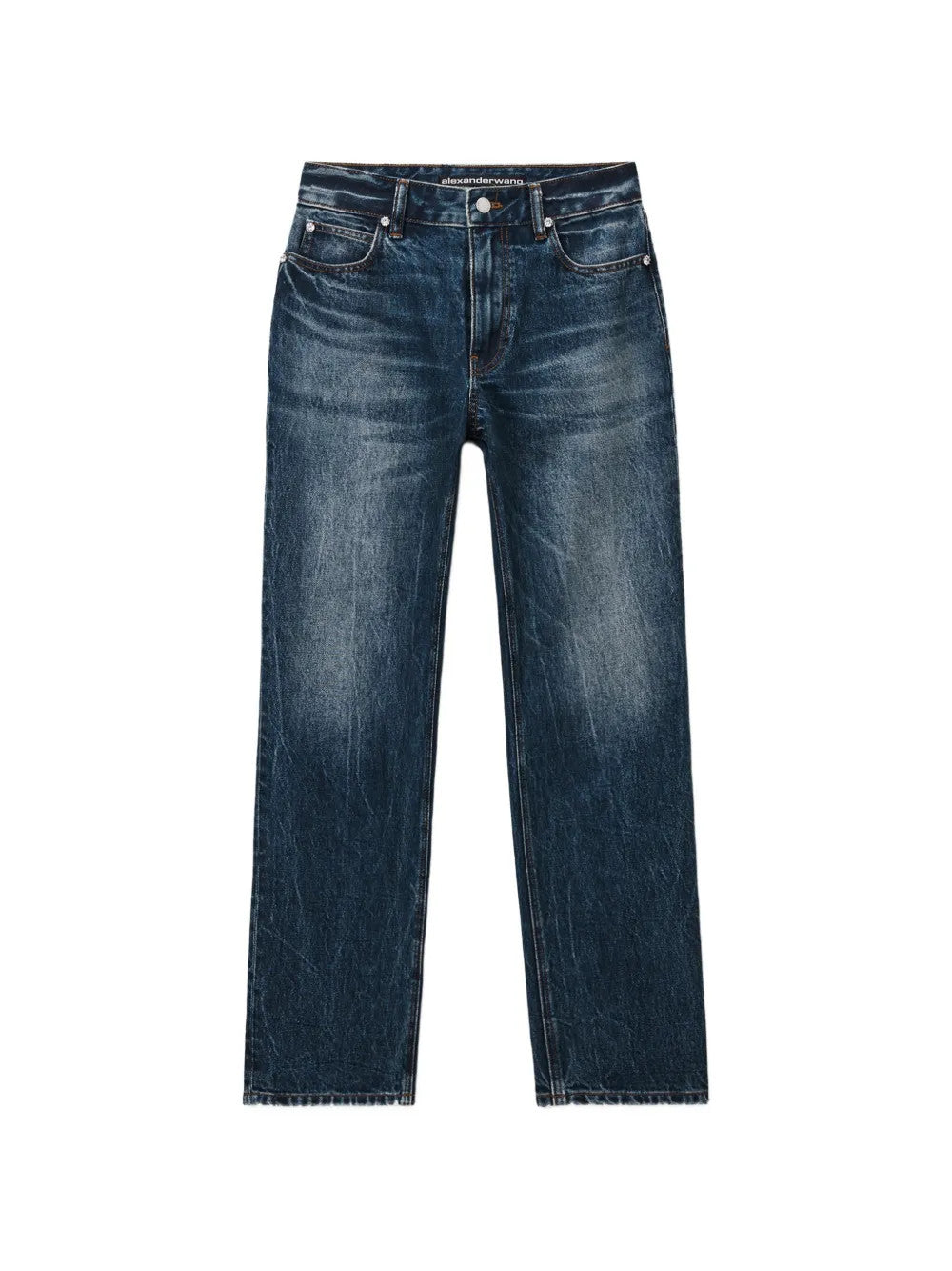 Blue jeans, front view