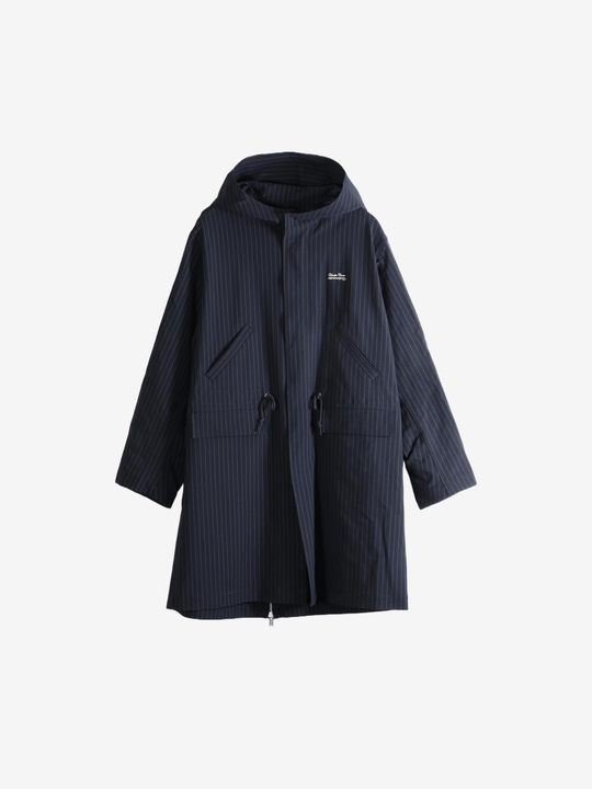 Navy jacket, front view