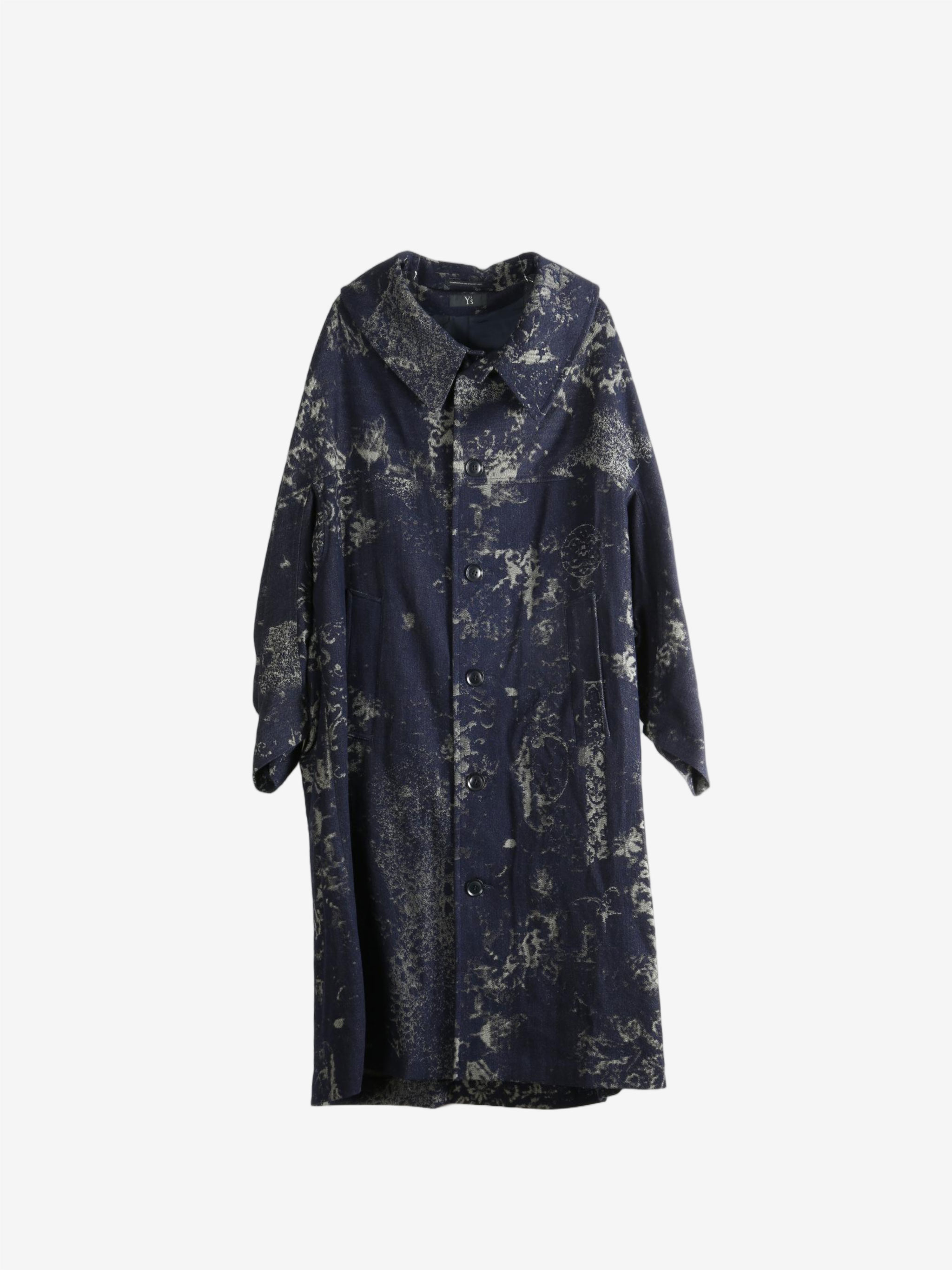 Navy jacket, front view