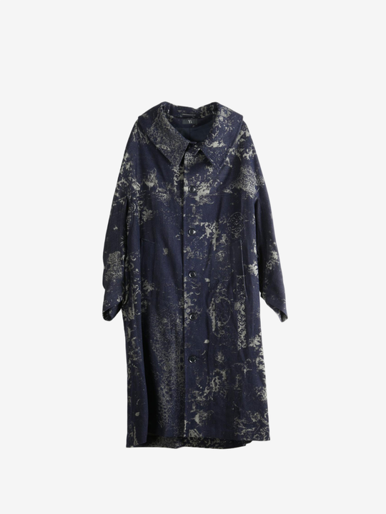 Navy jacket, front view
