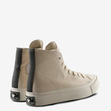 Tan sneakers,back view