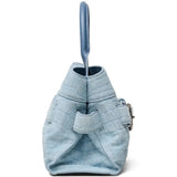 Blue bags, side view