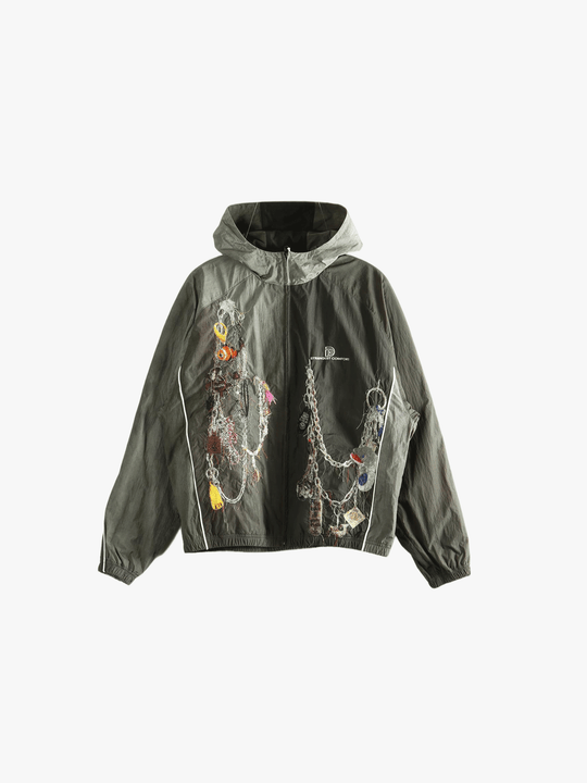 Grey jacket, front view