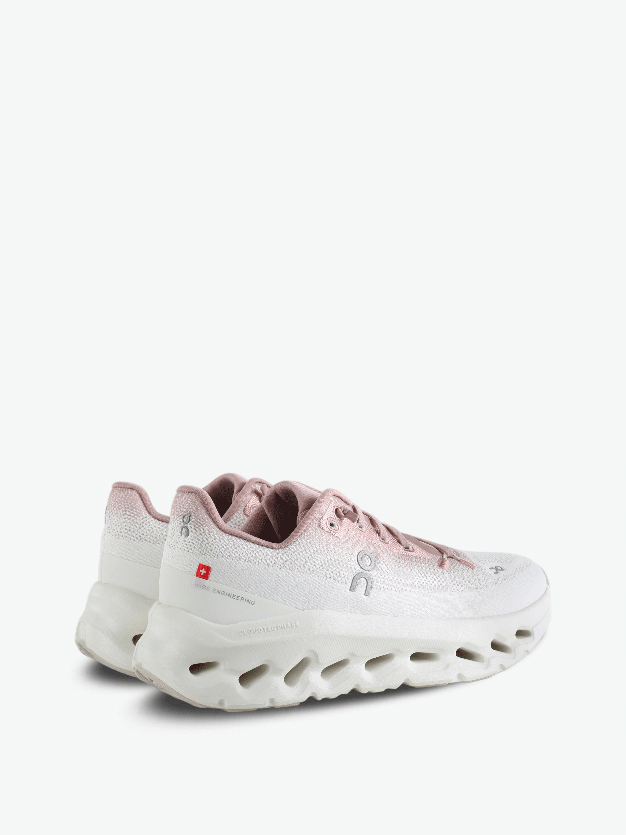 Pink shoes, back view