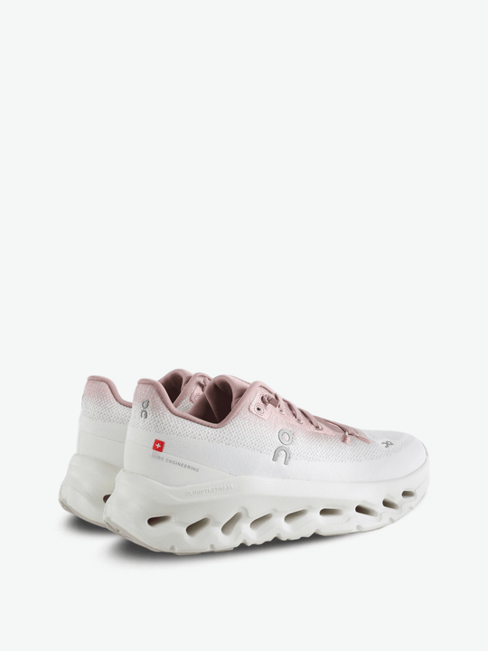 Pink shoes, back view