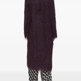 Purple jacket-coat, full body view