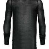 Black t-shirts, front view