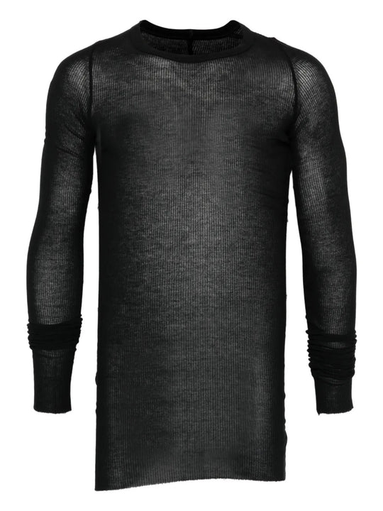 Black t-shirts, front view