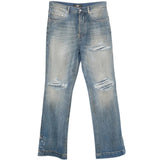 Blue jeans, front view