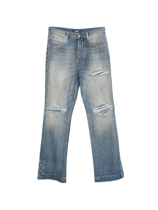 Blue jeans, front view
