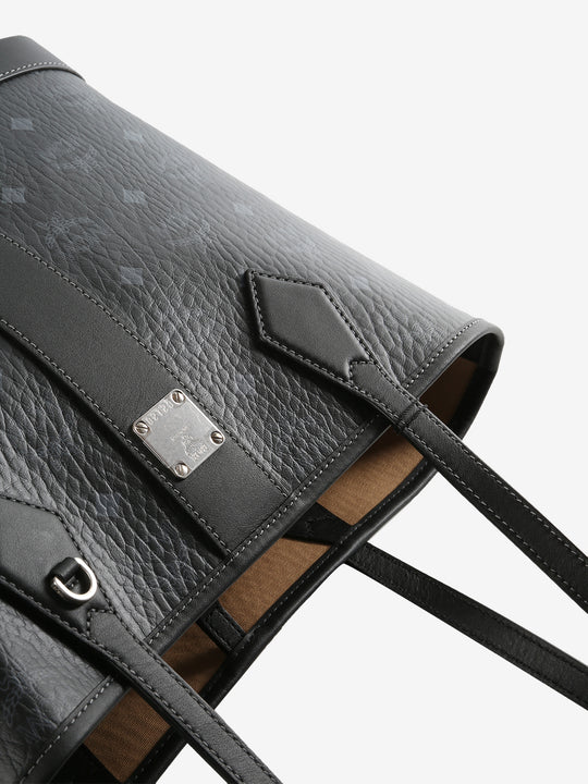 Close up of black bag, showing texture of the fabric