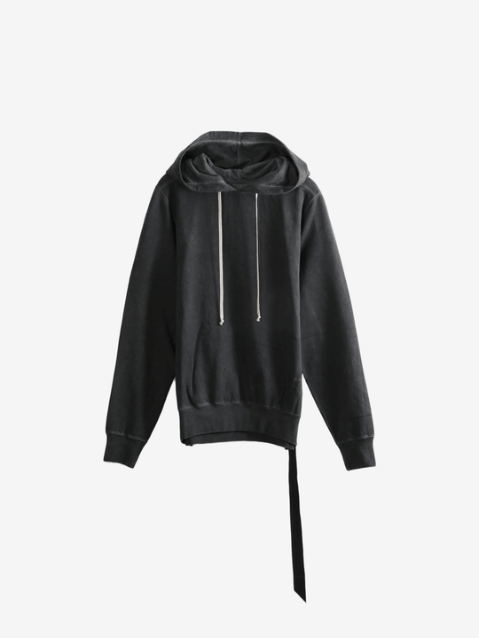 Black hoodie, front view