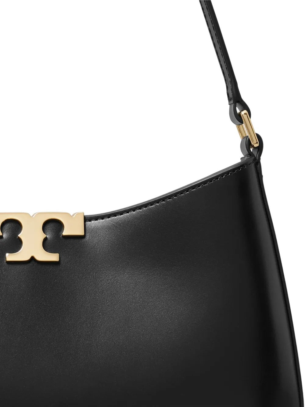 Close up of black bags, showing texture of the calf leather fabric