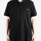 Black shirt, front view