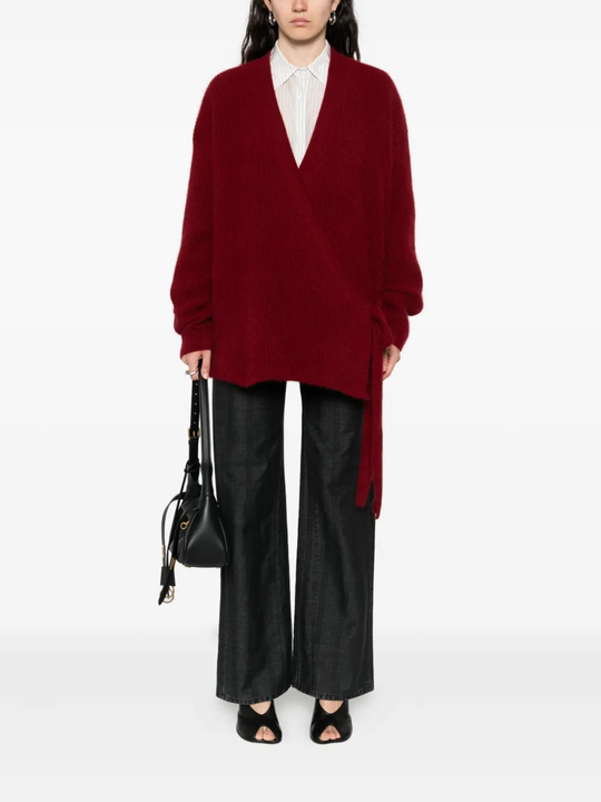 Red coat,full body view