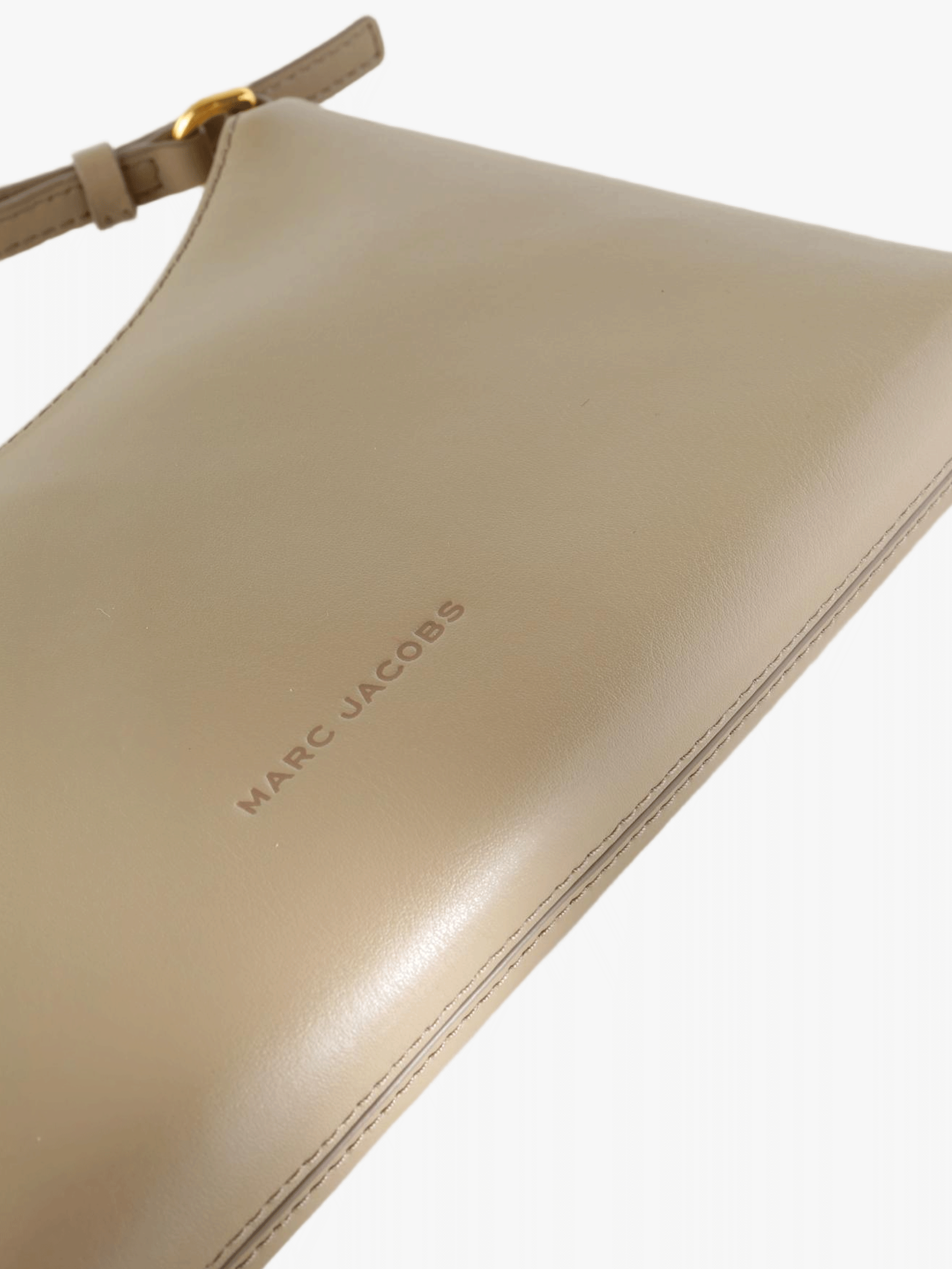 Tan bag, front view