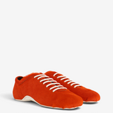 Orange shoes, front view