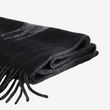 Close up of Black scarf, showing detail