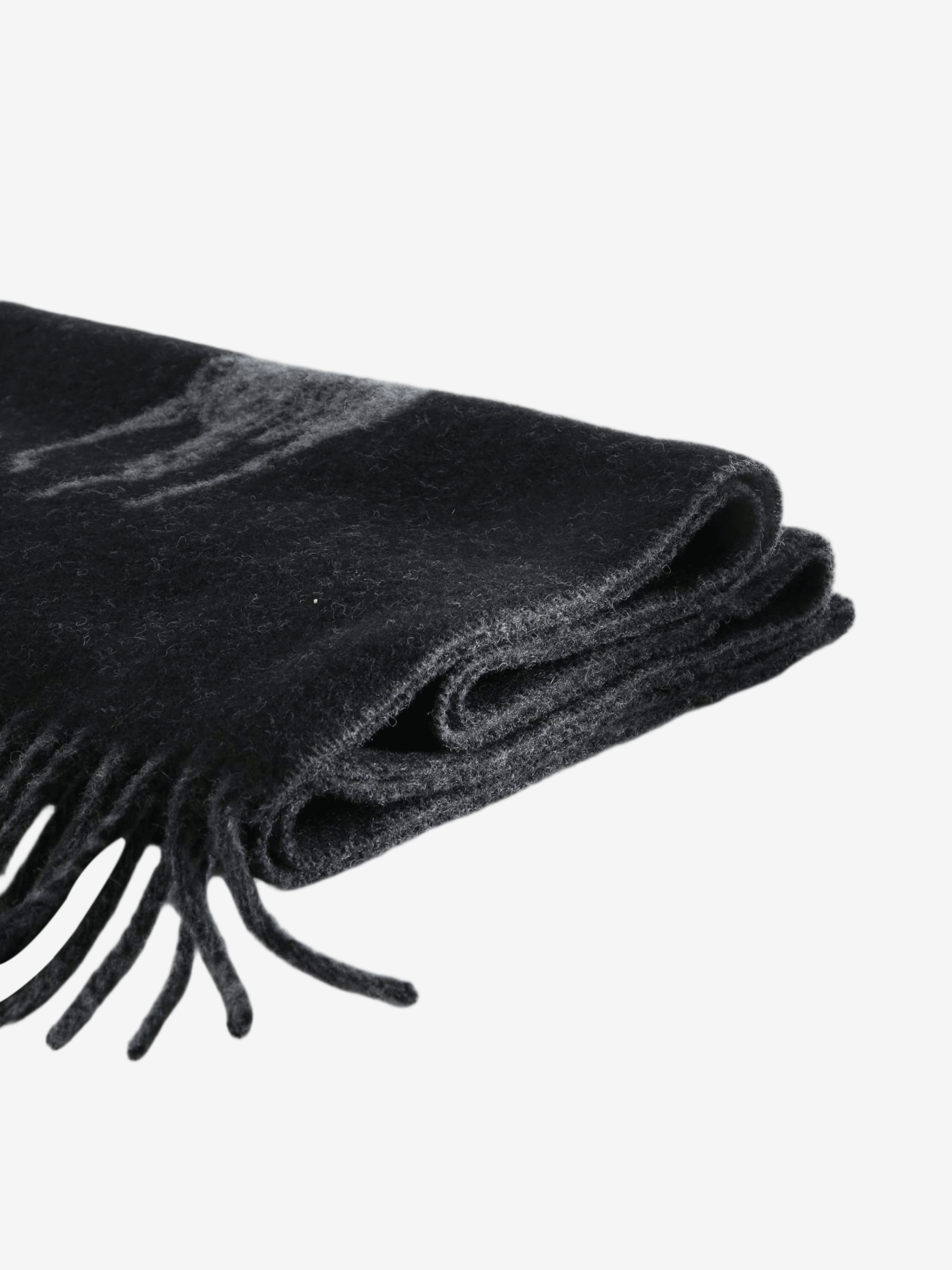 Close up of Black scarf, showing detail