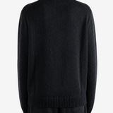 Black knitwear, front view