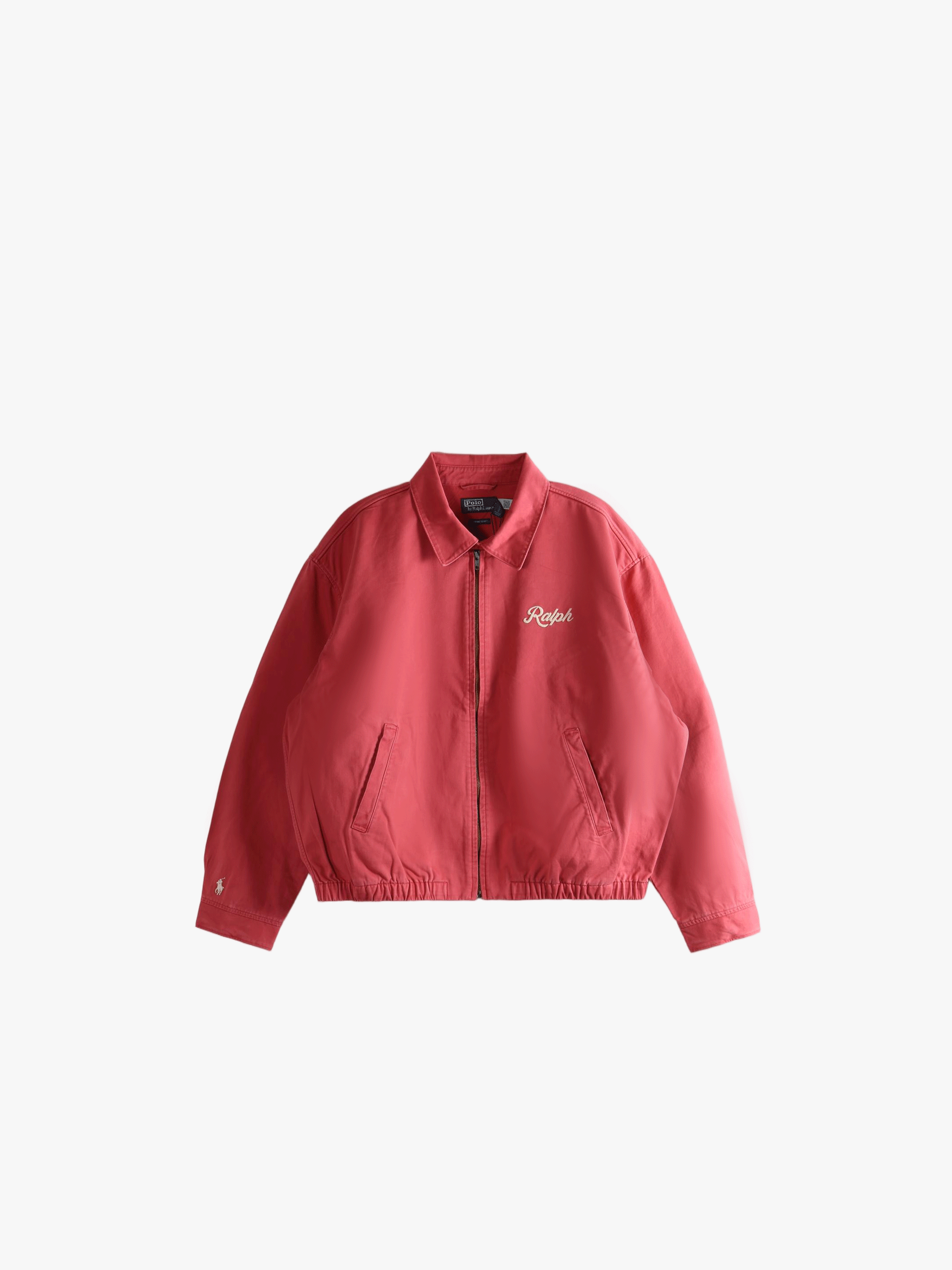 Red jacket, front view
