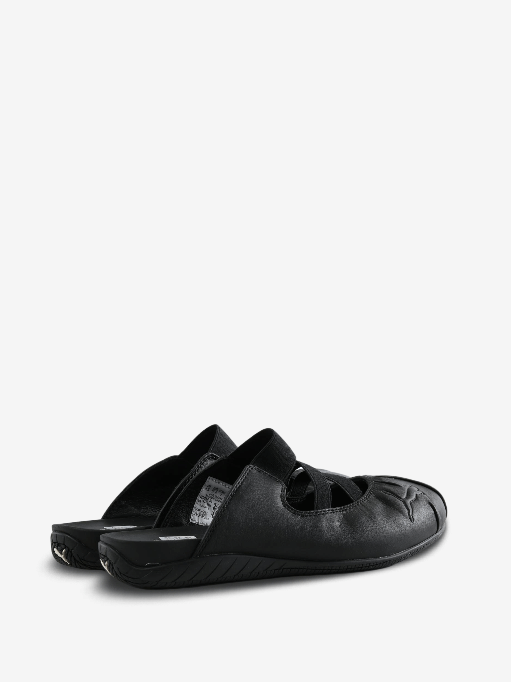 Black shoes, side view