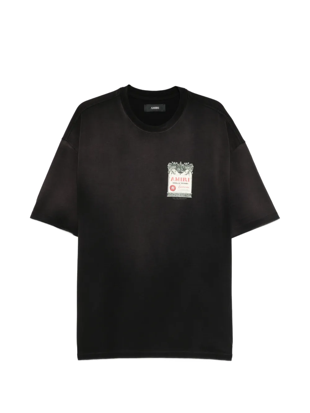 Black t-shirt, front view