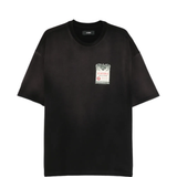 Black t-shirt, front view