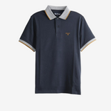 Navy shirt, front view