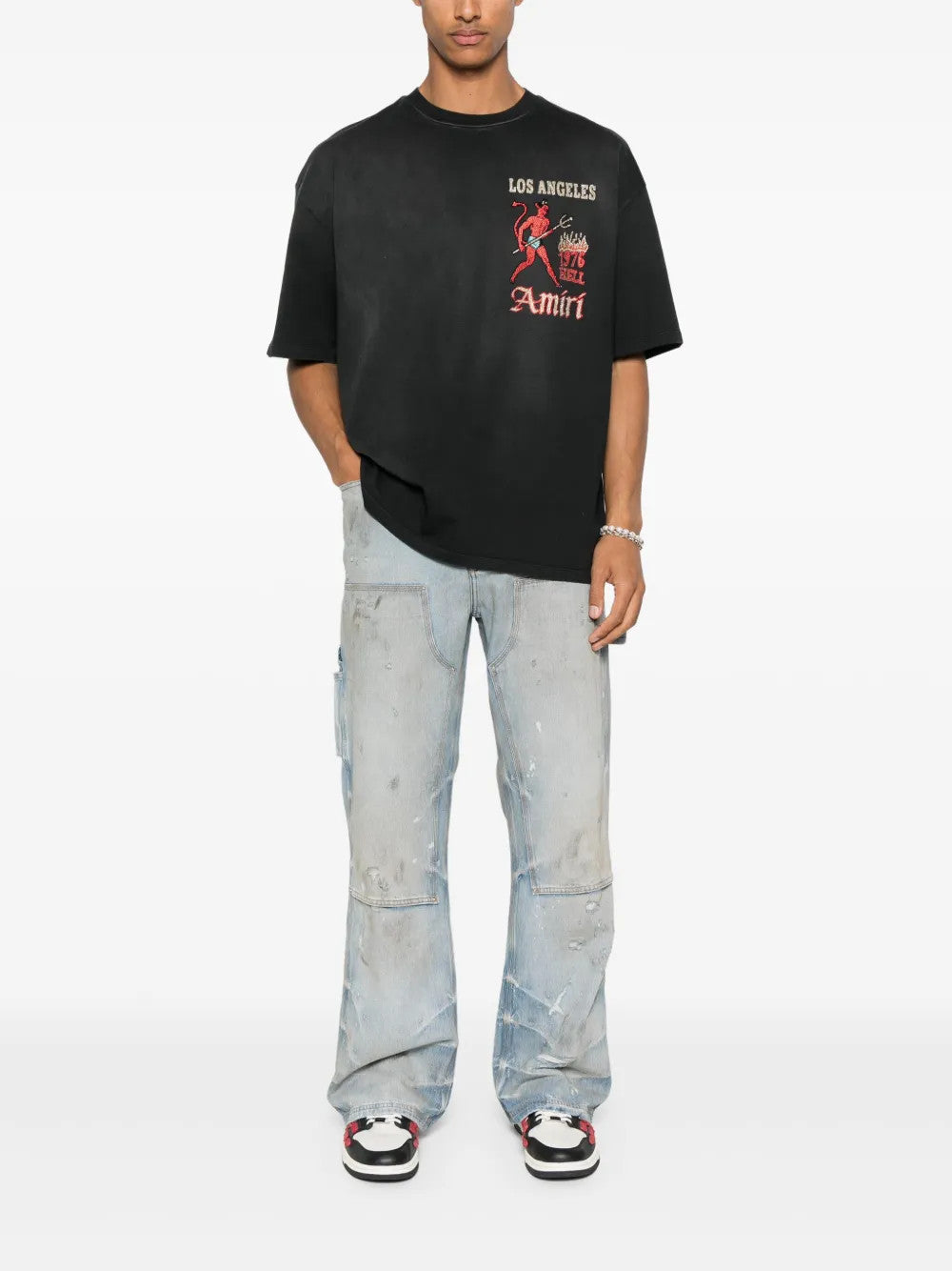 Blue jeans, full body view