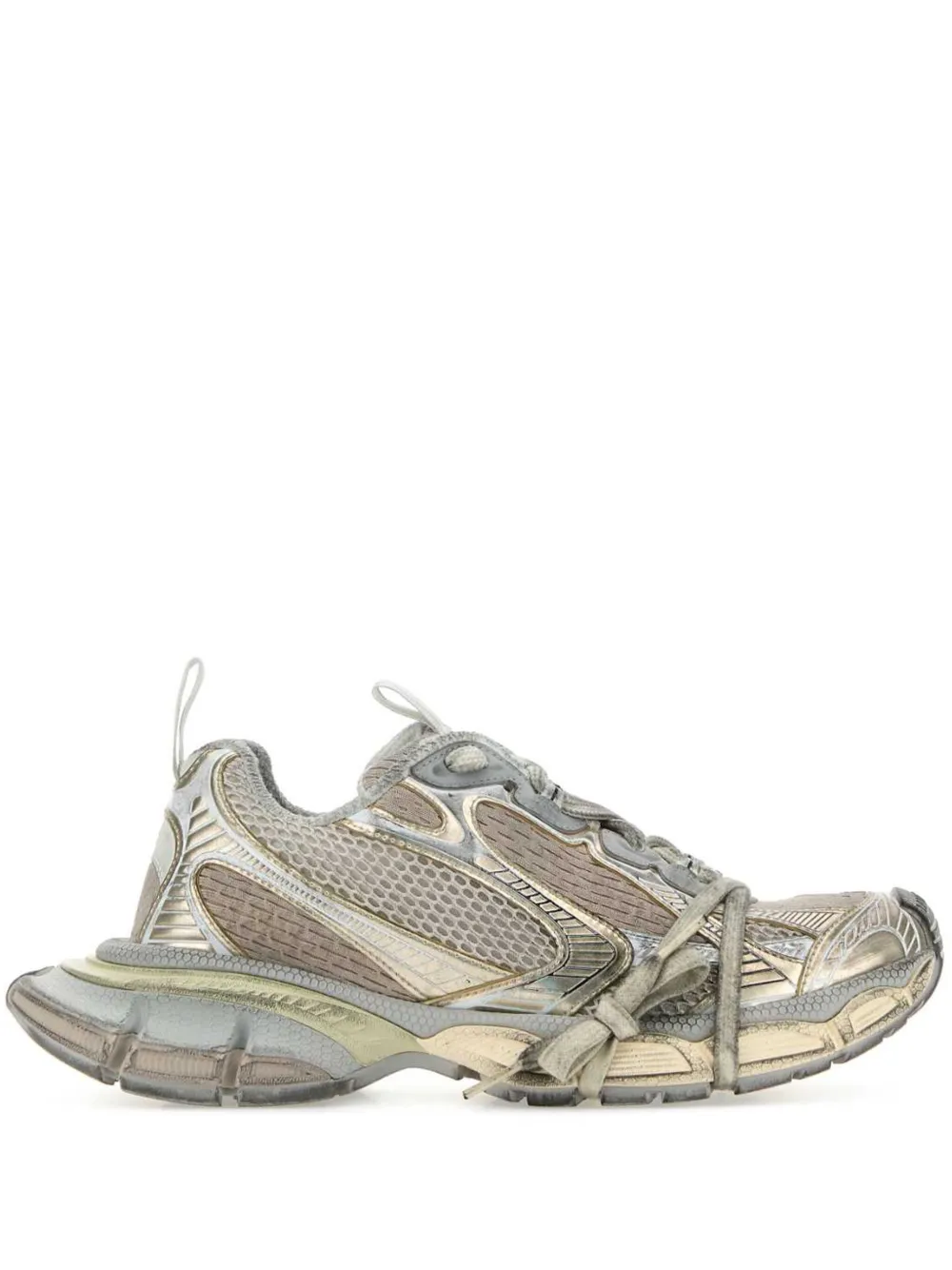 Gray sneaker,front view