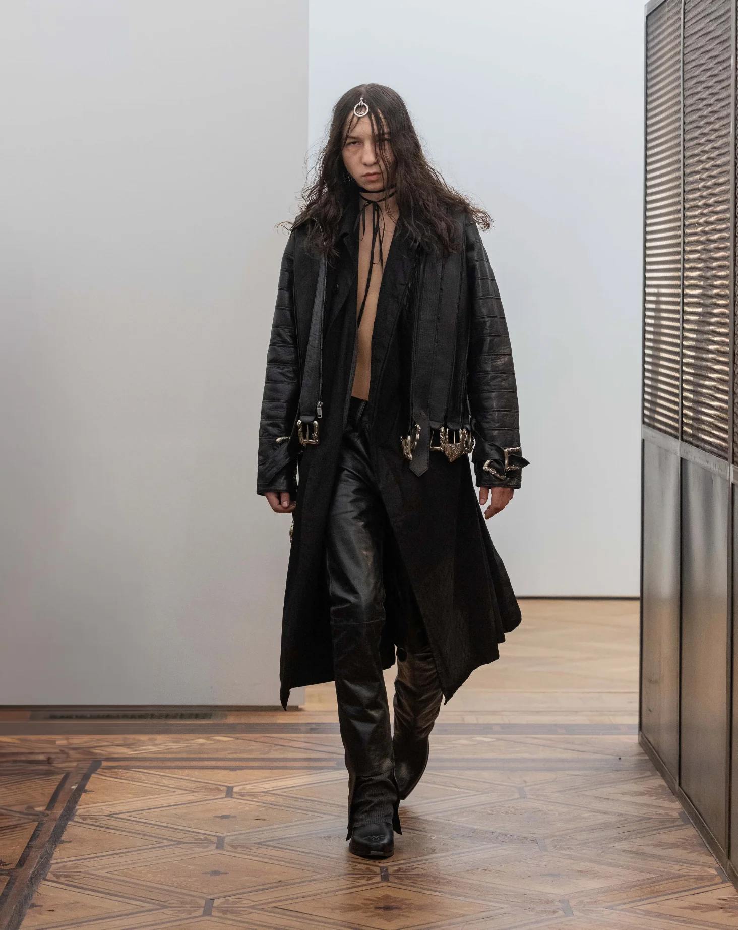 Black jacket, full body view