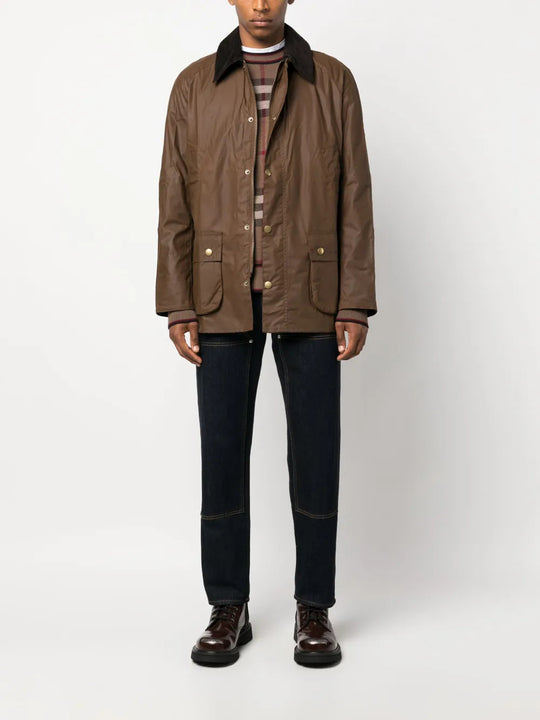 Brown jacket, full body view