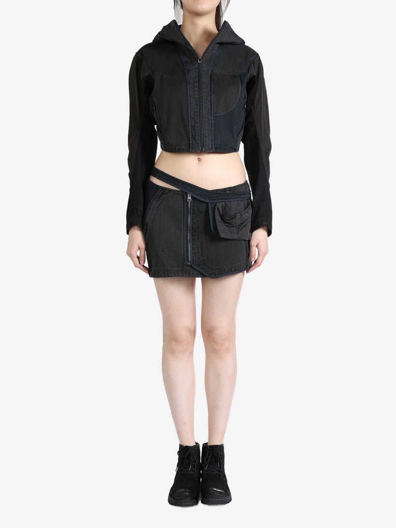 HYEIN SEO - Women Patchwork Crop Jacket