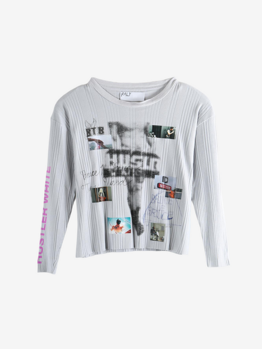 White t-shirt, front view