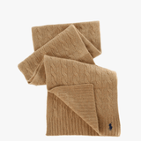 Tan scarf, front view