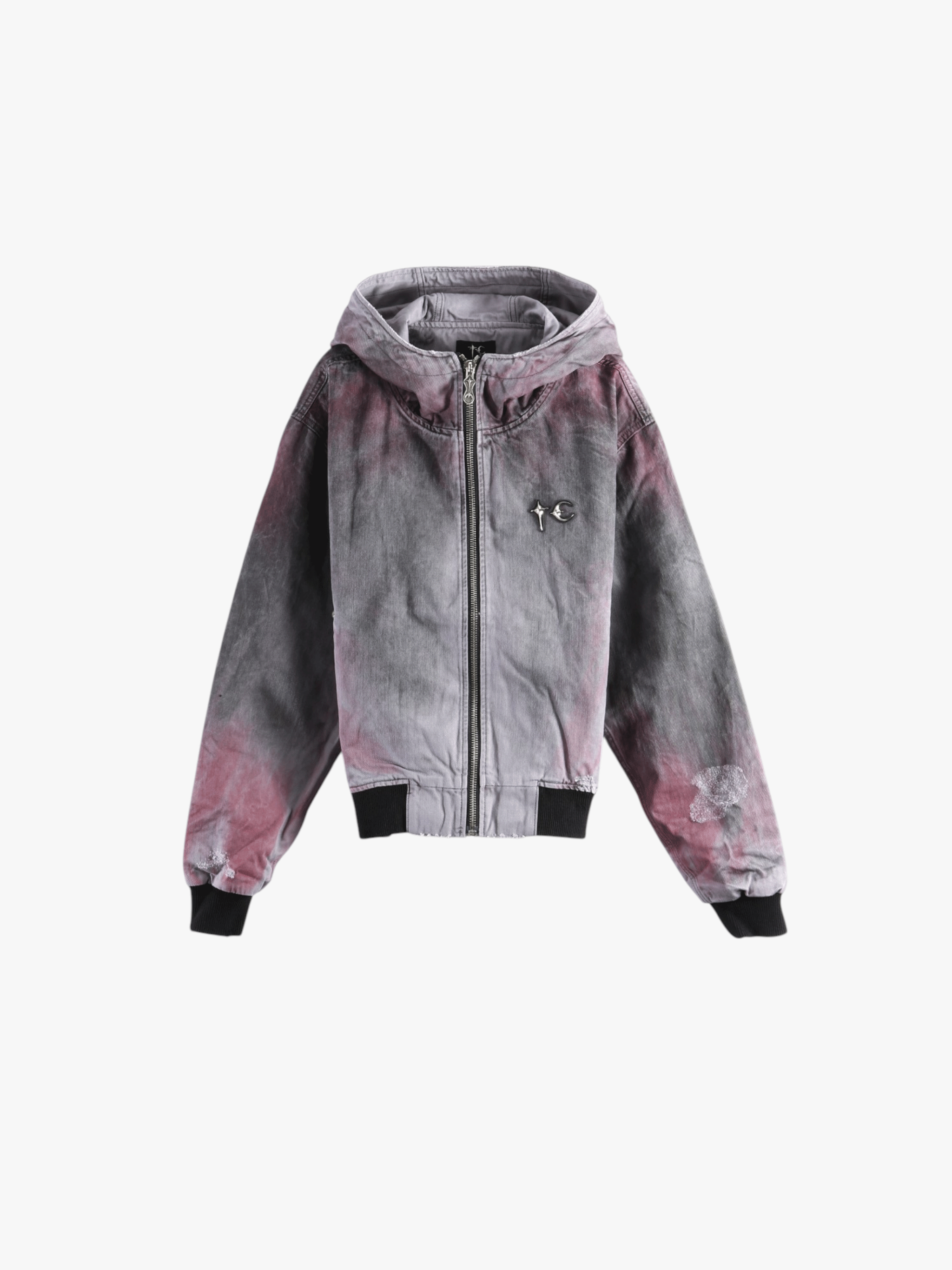Purple jacket, front view