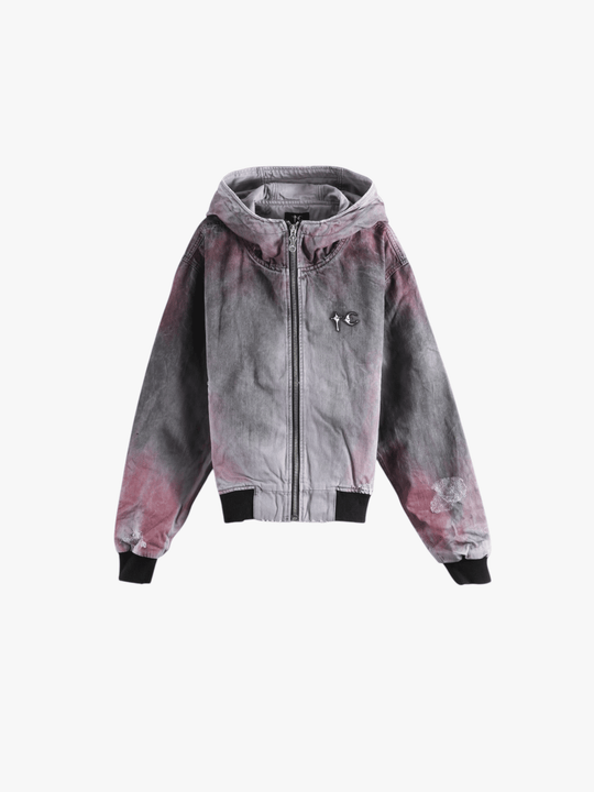 Purple jacket, front view
