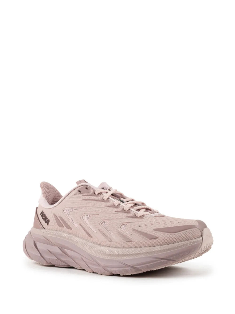 Pink shoes, front view
