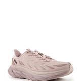 Pink shoes, front view