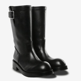 Black boots, side view