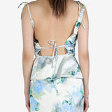 MERYLL ROGGE - Womens Open-Back Top w/ Piping