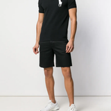 Black shirt, full body view