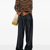 Brown shirt, full body view