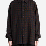 Brown shirt, full body view
